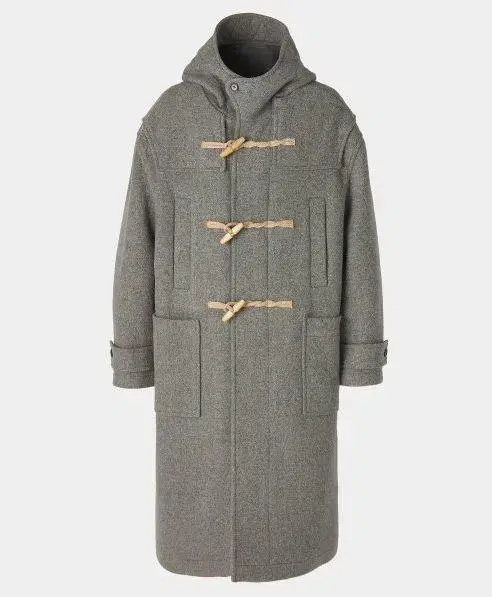 COOR | 쿠어 [S] Coor Oversized Alpaca Blend Duffle Coat Gray #쿠어